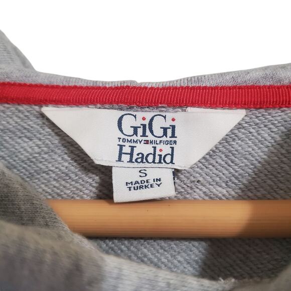 Tommy Hilfiger x Gigi Hadid 2017 Hoodie Gray Keep Vibing Size S - Picture 15 of 16